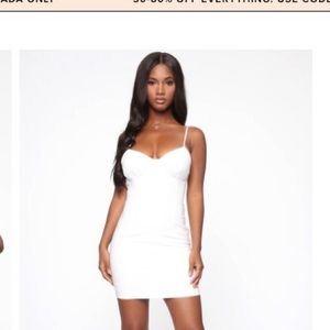 White summer mini dress